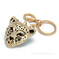 18K Gold Hollow Alloy Tiger Metal Personalized Key Rings